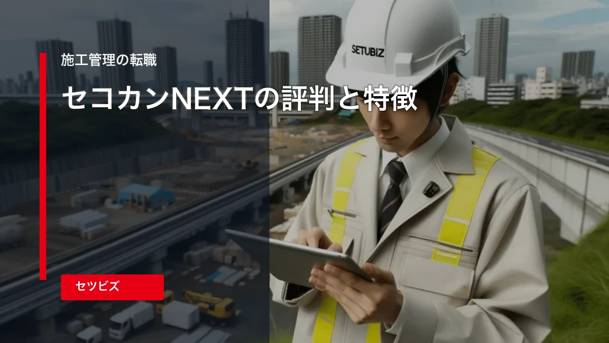 セコカンNEXTの評判｜口コミ・求人特徴・施工管理転職で使うべき人
